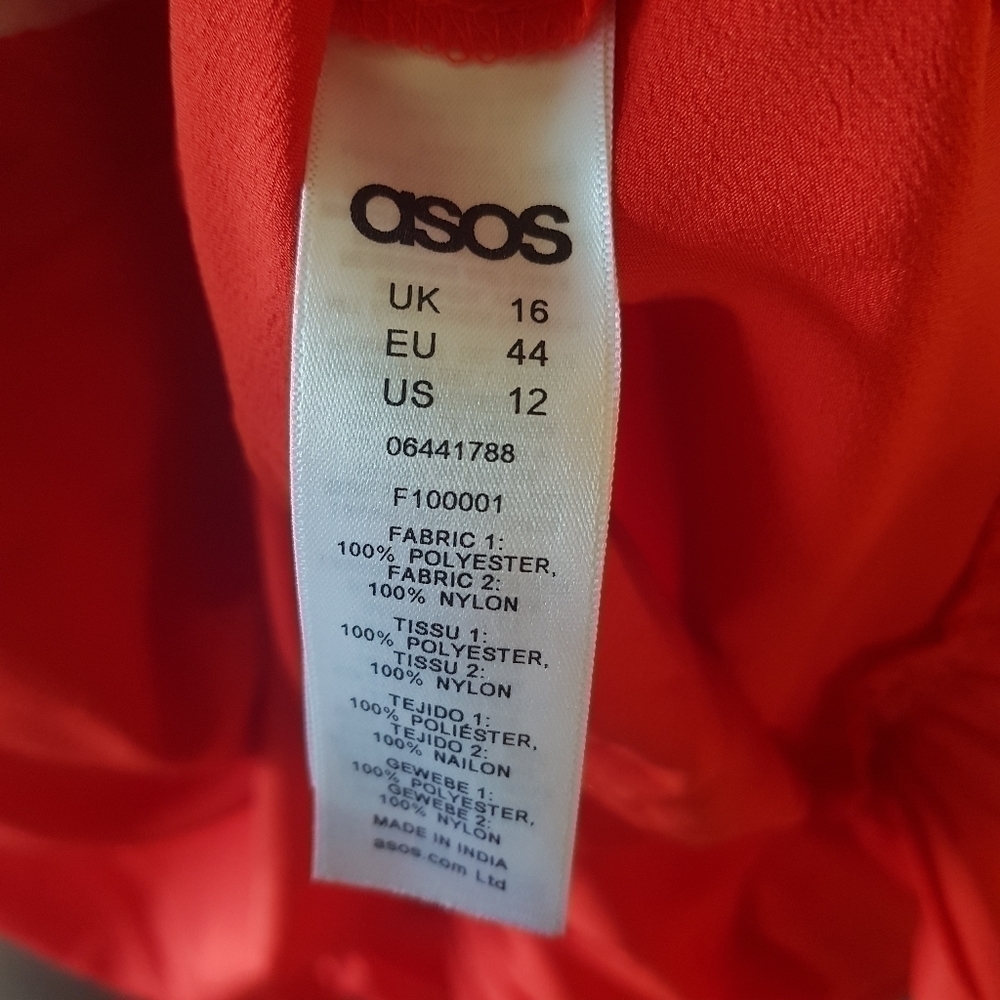 ASOS Lace and Ruffle High Neck Long Sleeved Dress - Picture 12 of 15
